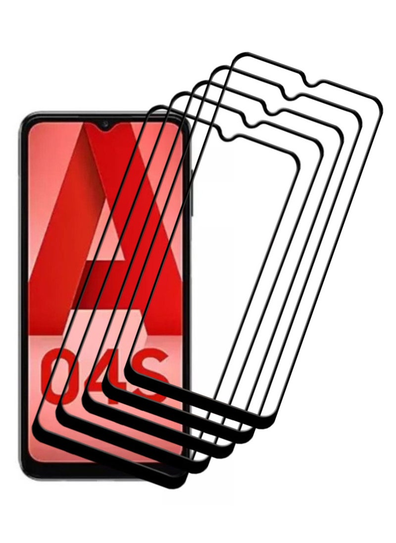 ACLIX 5 Pieces Antistatic ESD Dustproof Premium Quality High Definition Tempered Glass Screen Protector Designed For Samsung Galaxy A04s - Image 1