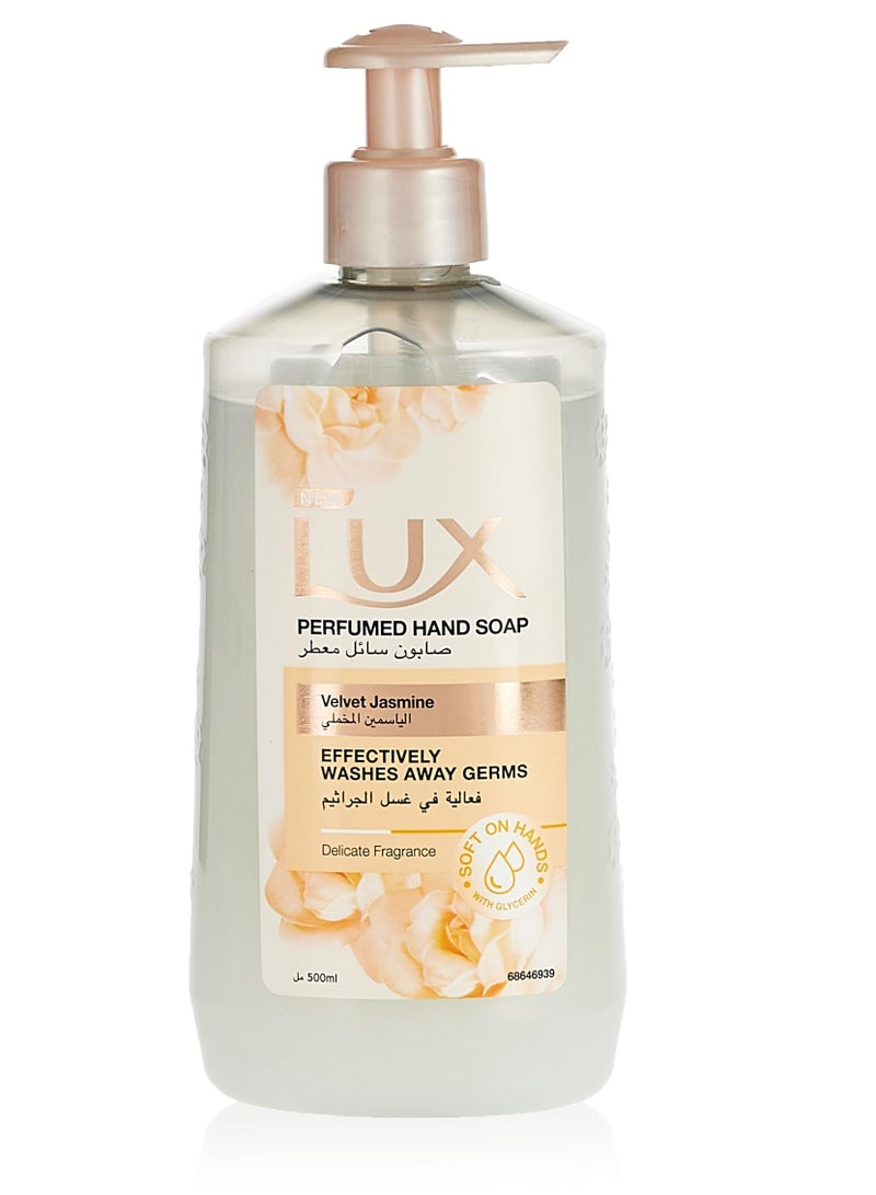 لوكس غسول اليدين المعطر بالورد الناعم ، 500 مل + غسول اليدين المعطر بملمس الياسمين المخملي من لوكس، 500 مل - Image 3