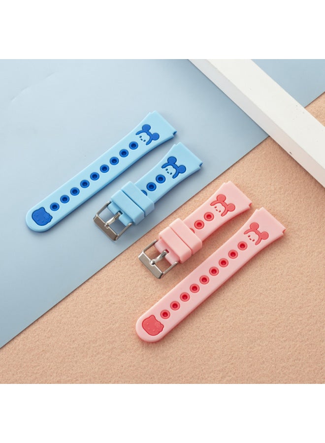 Suitable For Lenovo Jinli Skyworth Philips Haole Tianyu Haier Brothers Little Overlord Children's Phone Watch Band-Color:20mm-Guitar Blue-Specifications:20MM  - Image 5
