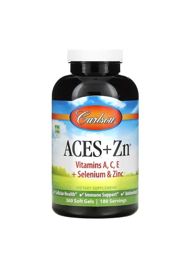 Carlson Aces  Zn 360 Soft Gels - Image 1