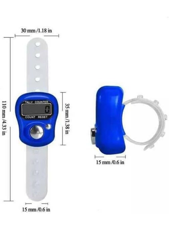 Rose-Subx Electronic Tasbih Ring with Digital Display, Rechargeable Battery, Comfortable Wear, Generic - Image 2