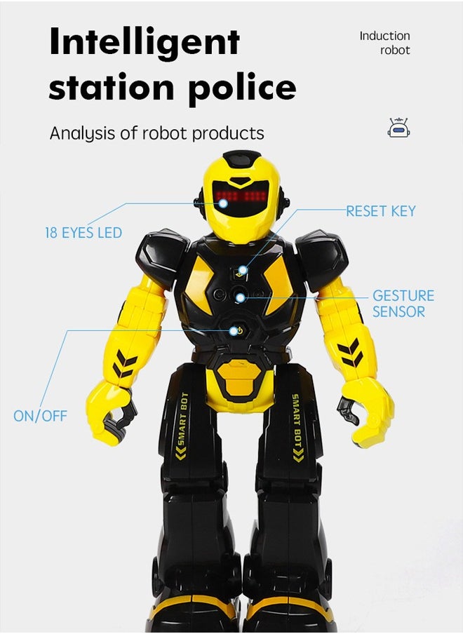 Generic - Smart Intelligent Educational Robot Toy,Smart Remote Control Robot for Kids,Intelligent programmable rc Robot Educational Toy, LED Lights Smart Robotics, Gesture Sensing Robot kit Singing Dancing Gift for Boys - Image 1