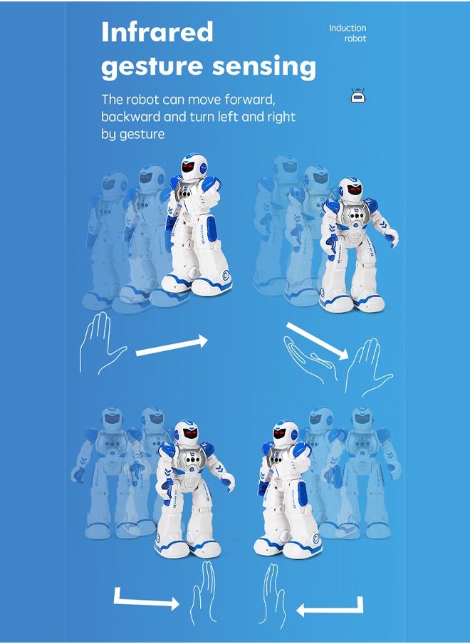 Generic - Smart Intelligent Educational Robot Toy,Smart Remote Control Robot for Kids,Intelligent programmable rc Robot Educational Toy, LED Lights Smart Robotics, Gesture Sensing Robot kit Singing Dancing Gift for Boys - Image 1
