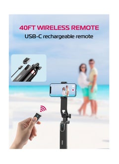 SYOSI SYOSI, MA09 Scalable Phone Tripod, 71" Bluetooth Selfie Stick, Universal Mobile Phone Live Broadcast Floor Stand with All in 1 Phone Clip, Aluminum Alloy Handheld Stabilizer Fit for iphone  - Image 4