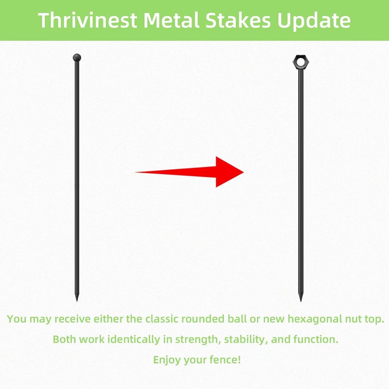 Thrivinest سياج حديقة زخرفي 24 بوصة (ارتفاع) × 20 قدم (طول)، عبوة 10 قطع، سياج بدون حفر حاجز حيوانات للكلاب، حافة سرير زهور مقوسة، سياج لوحة حدود سلكية للفناء والحديقة والديكور الخارجي - Image 3