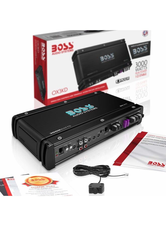 BOSS AUDIO SYSTEMS OX3KD Class D Car Amplifier – 3000 Watts, 1 Ohm Stable, Digital, Monoblock, MOSFET Power Supply - Image 5