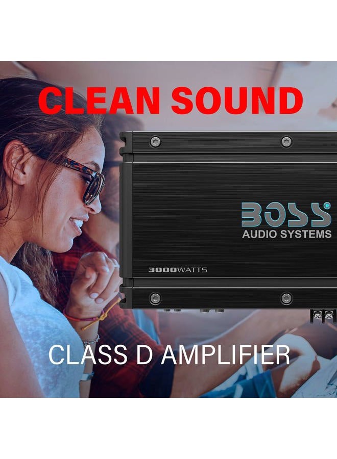 BOSS AUDIO SYSTEMS OX3KD Class D Car Amplifier – 3000 Watts, 1 Ohm Stable, Digital, Monoblock, MOSFET Power Supply - Image 2