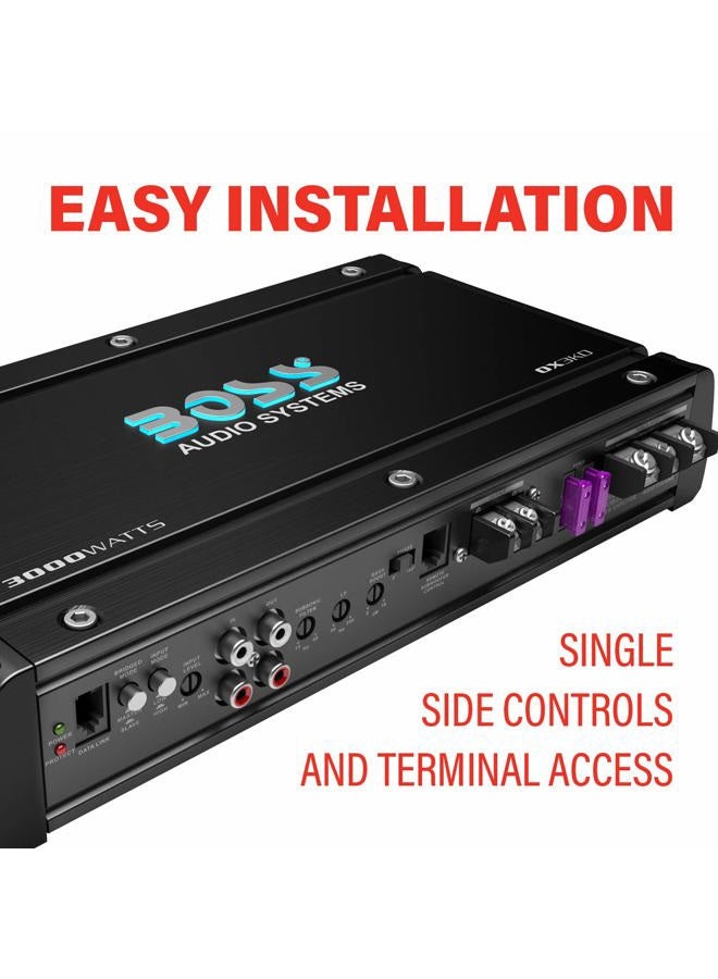 BOSS AUDIO SYSTEMS OX3KD Class D Car Amplifier – 3000 Watts, 1 Ohm Stable, Digital, Monoblock, MOSFET Power Supply - Image 3