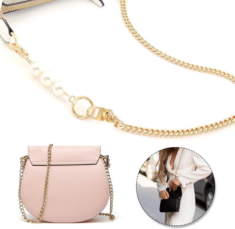 JMOOT Gold Bag Chain Strap 120cm Long Handbag Chain Shoulder Bag Straps Metal Replacement Chains Strap for DIY Handbags Crossbody Bags 2 Pcs - Image 5