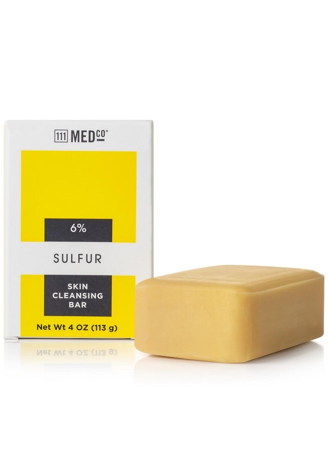 111MedCo 111MedCo 6% SULFUR Medicated 4oz. Skin Cleansing Soap Bar  - Image 1