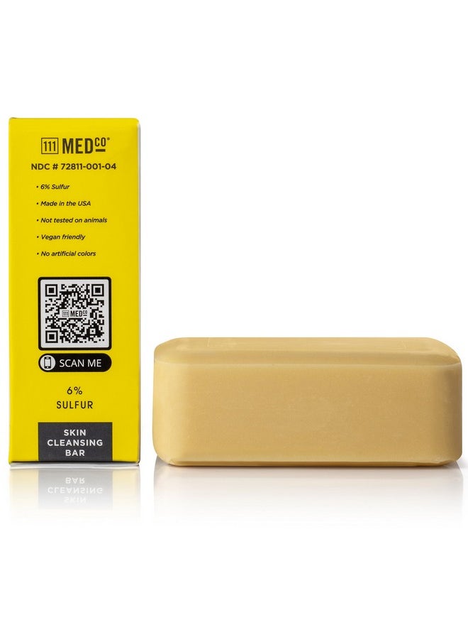 111MedCo 111MedCo 6% SULFUR Medicated 4oz. Skin Cleansing Soap Bar  - Image 3