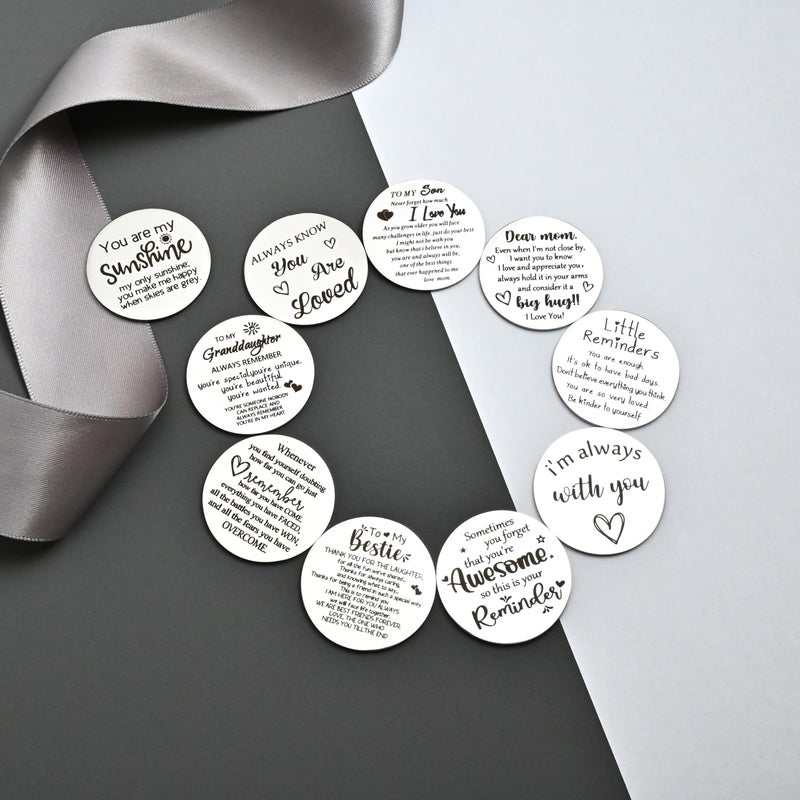 CINDYHE Pocket Hug Token keychain Gifts for Men Women Him Her Dad Mom Son Daughter Brothers Sisters Teacher Boy Girl Friends (To My Love) - Image 3