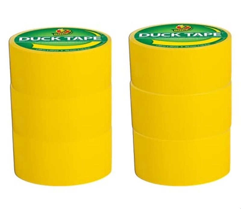 Duck Color Duct Tape 6Roll Yellow 1304966_C