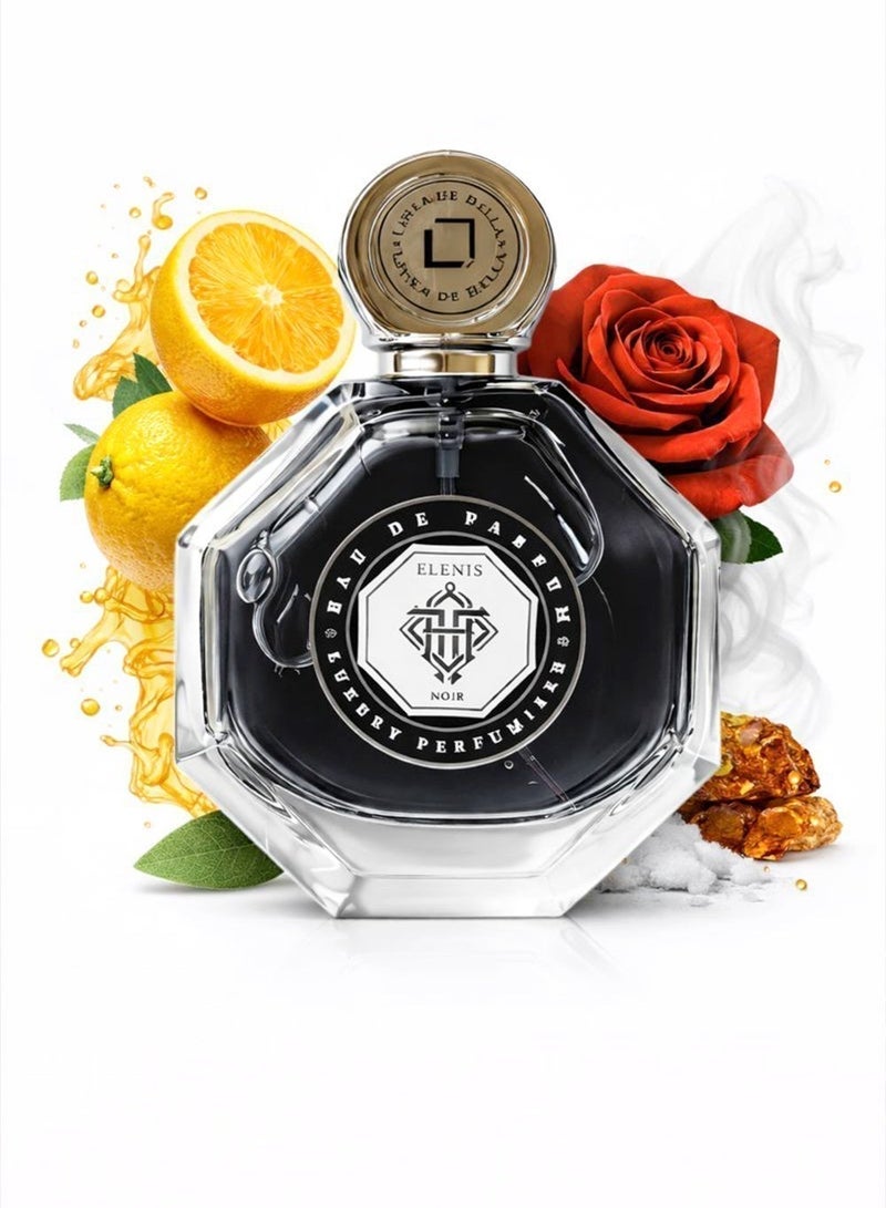 لينيا دي بيلا عطر أو دو بارفان فاخر للرجال 100 مل – رائحة داكنة نوار خشبية وعطرية | عطر رجالي أنيق طويل الثبات للمساء والمناسبات الخاصة | لينيا دي بيلا إلينيس نوار - Image 1