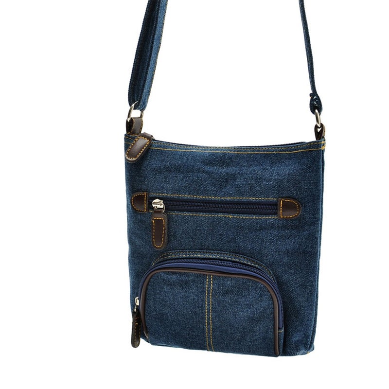 Zoonai Women Multi Pocket Crossbody Shoulder Bag Small Organizer Purse Wallet - Image 2