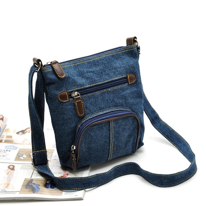Zoonai Women Multi Pocket Crossbody Shoulder Bag Small Organizer Purse Wallet - Image 3