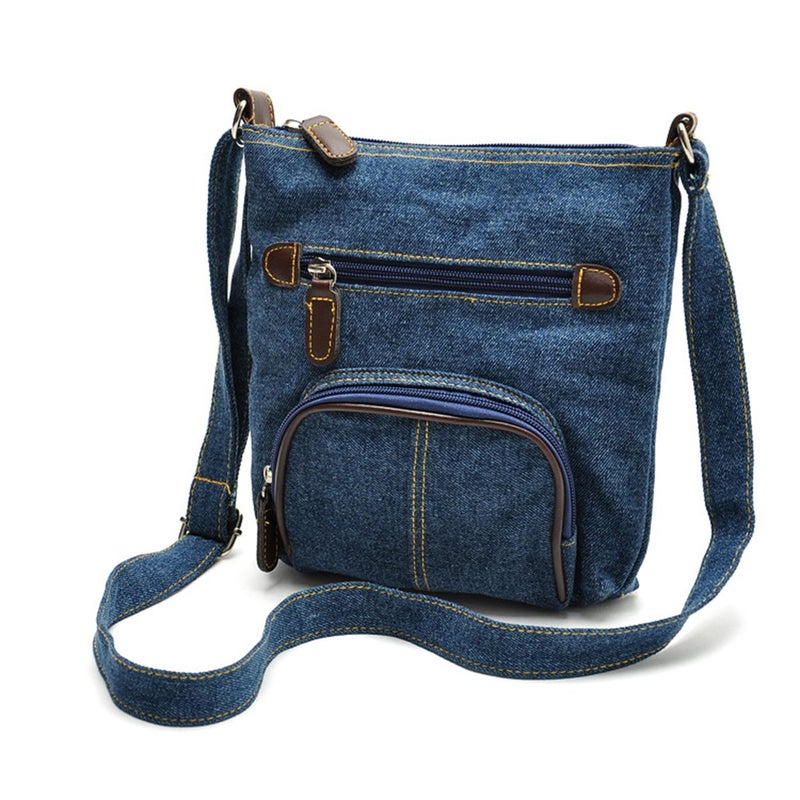 Zoonai Women Multi Pocket Crossbody Shoulder Bag Small Organizer Purse Wallet - Image 1