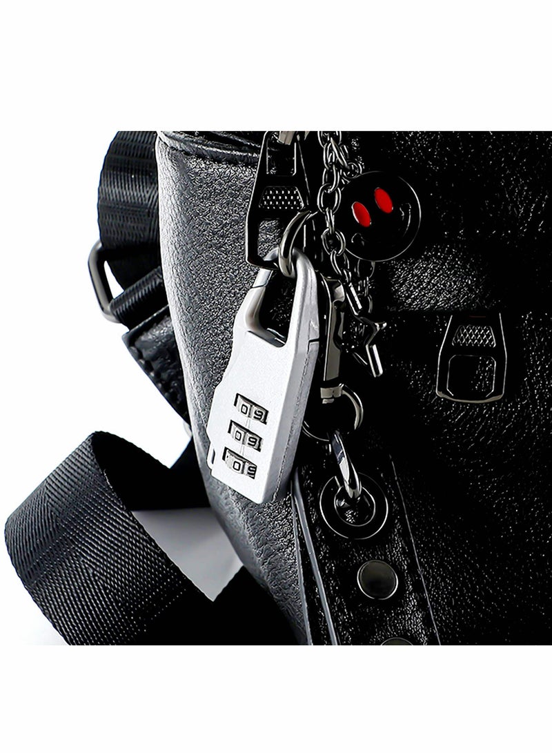 Y&D Luggage Locks, Password Travel Lock 3 Digit Sliding Colour Combination Padlocks for Bag Suitcases Backpacks Storage Cabinets (6 Colors)  - Image 4