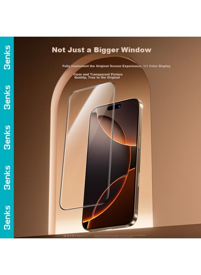 Benks Apple 16promax Tempered Glass Film 3d Hot Bend Sapphire Tempered Glass Film Iphone16promax Hd Screen Protector - Image 3