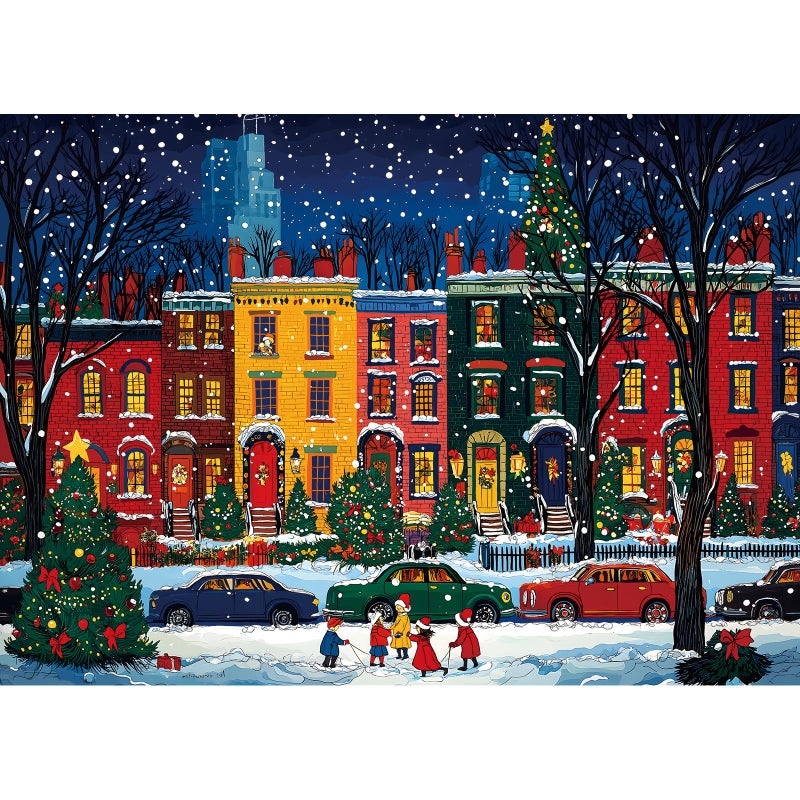 MINIWAN Christmas Street 1000 Piece Puzzle for Adults Fun Puzzles for Adults 1000 Pieces with HD Print Poster 275 197 in Dust Free for Gifts Halloween Christmas Family Games Lovers - Image 3