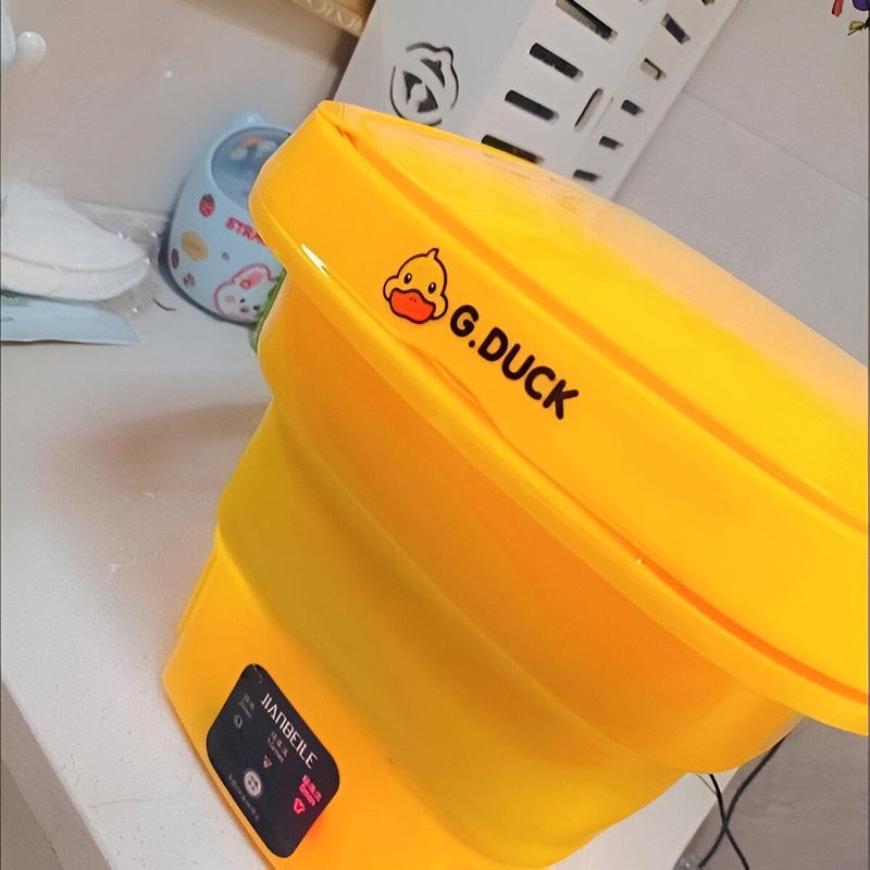Mini washing machine - compact portable washing machine for underwear, children's clothing, travel use, easy installation, energy saving, lightweight design - Image 5