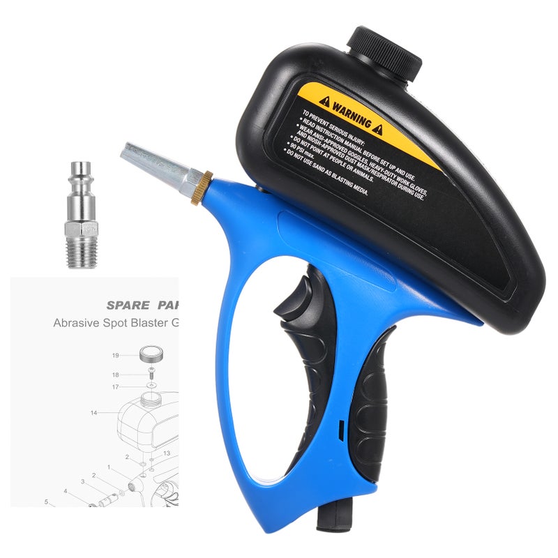 Anti-rust Sandblaster Handheld Pneumatic Sand Blast Machine Glass Tombstone Sprayer Sandblasting Machine With Small Nozzle - Image 4
