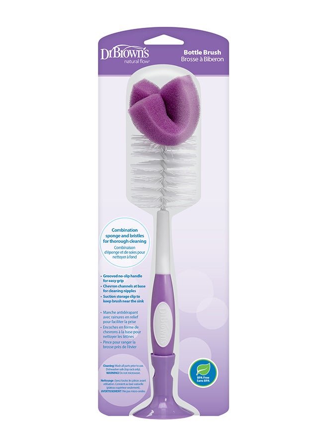 Dr. Brown’s Baby Standard Bottle Brush, 1 Piece, Assorted - Pink, Orange, Purple And Green - Image 5