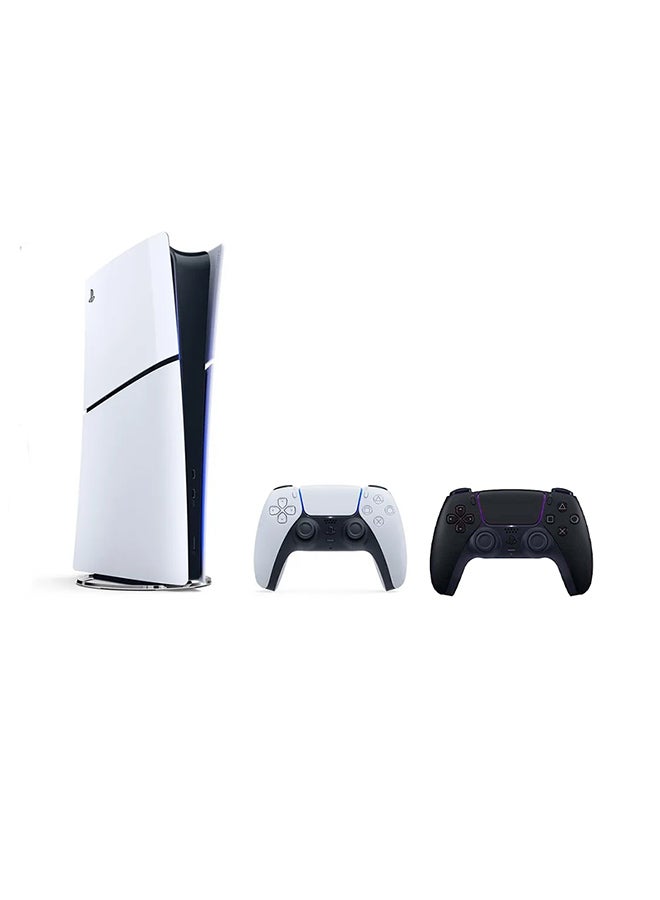 Sony PlayStation 5 Slim Console Digital Edition With Extra Black Controller - Image 1