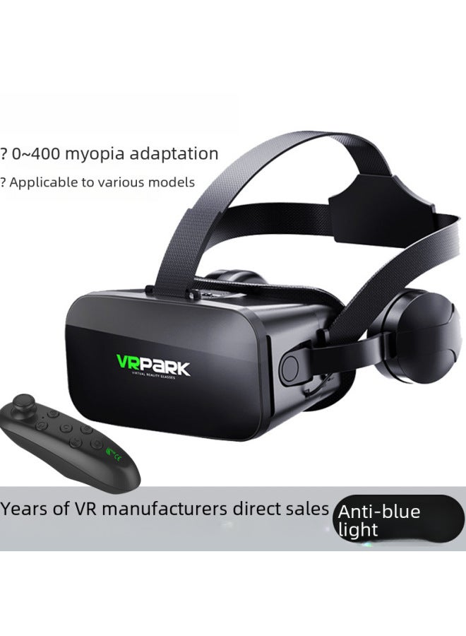 Vr Glasses Virtual Reality Box Headset Smartphone Sensing Game 3d Movie Glasses Digital Computer/digital-Color:V6 + Y1 White - Image 5