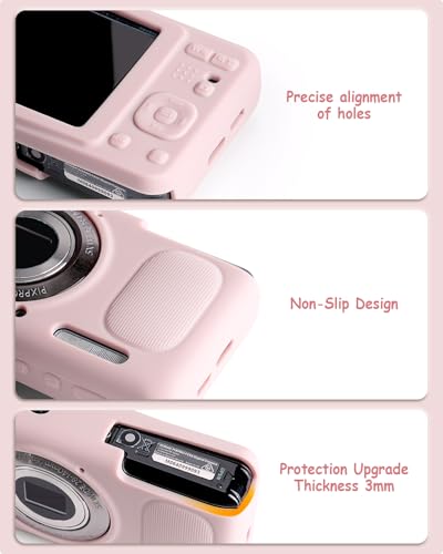SQERO KODAK PIXPRO FZ55 Camera Set - Hard Camera Case + Soft Silicone Cover, Lens Protective Design, SD Card Storage Travel Carry Cute Bag Small - Image 3