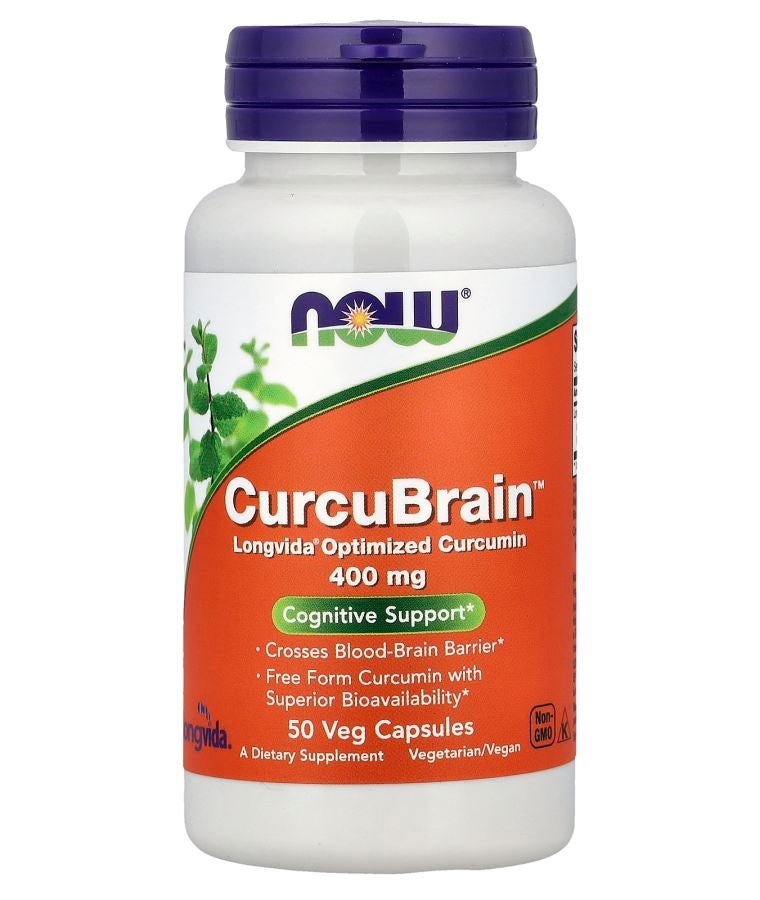 CurcuBrain™ 400 mg 50 Veg Capsules