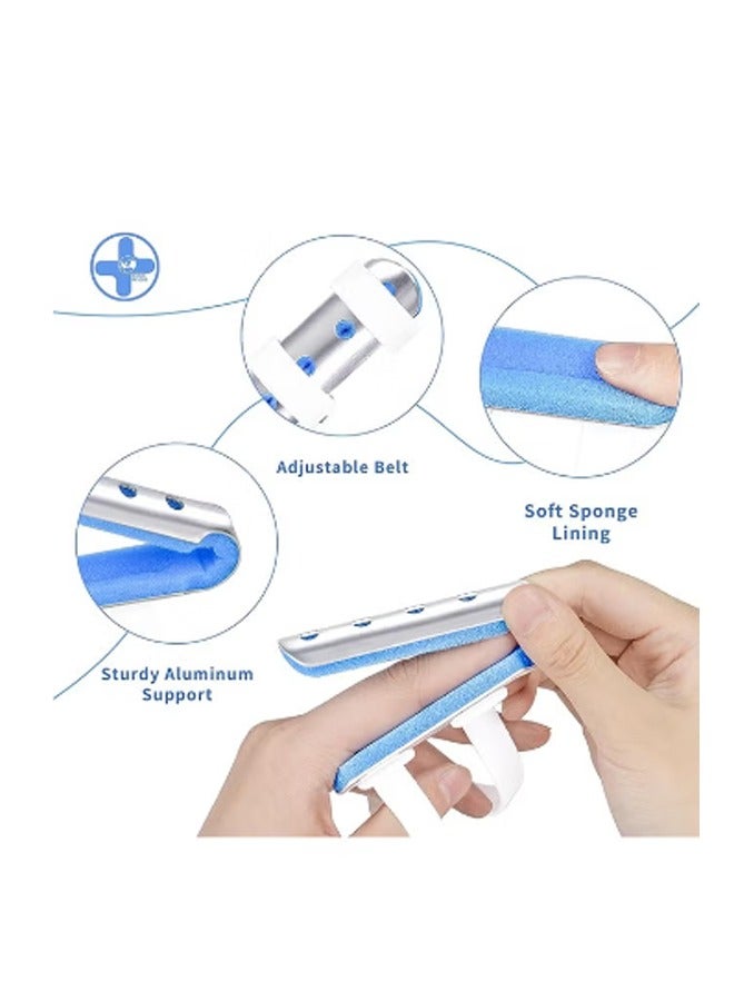 جبيرة إصبع من 3 قطع ، دعامة معدنية لدعم الأصابع لالتهاب المفاصل المستقيم للأصابع المكسورة (3 مقاسات) - Image 3