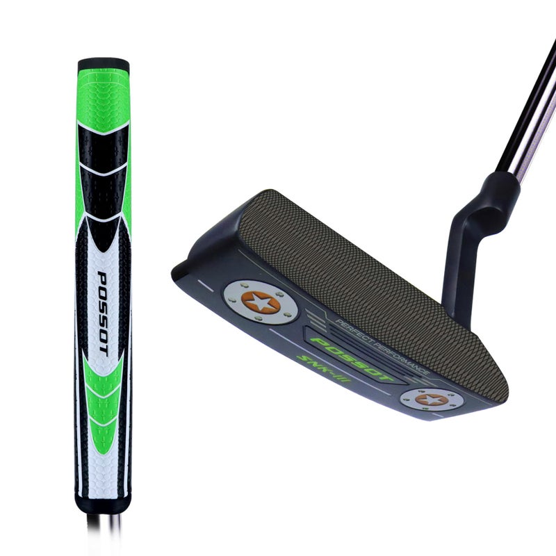 POSSOT Premium Golf Putter CNC Milled Beautiful Screw Decoration Sturdy Shaft Right Handed Perfect Alignment Legal for Tournament Play PU Grip