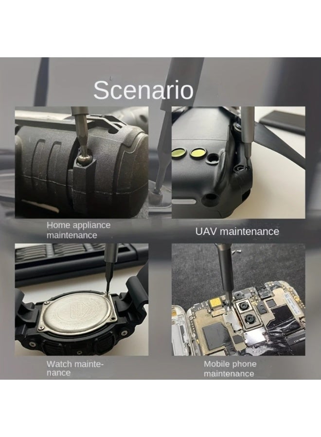 QUALITY 24-in-1 Precision Screwdriver Set, Multifunctional Repair Tool for Mobile Phone and Tablet Disassembly, Durable Plastic, No Charging Required - Comes with Various Bits - Image 5