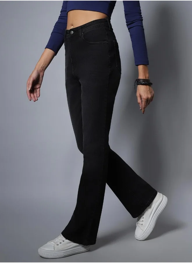 HIGH STAR Women Black Jeans