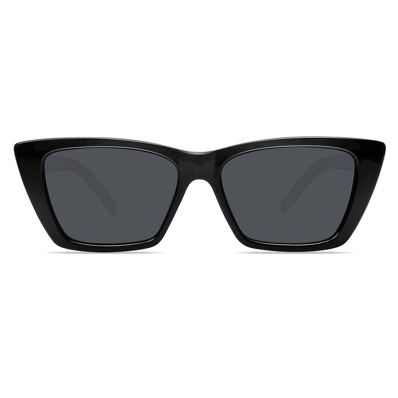 WOWSUN Narrow Small Vintage Polarized Cat Eye Sunglasses for Women - Image 4