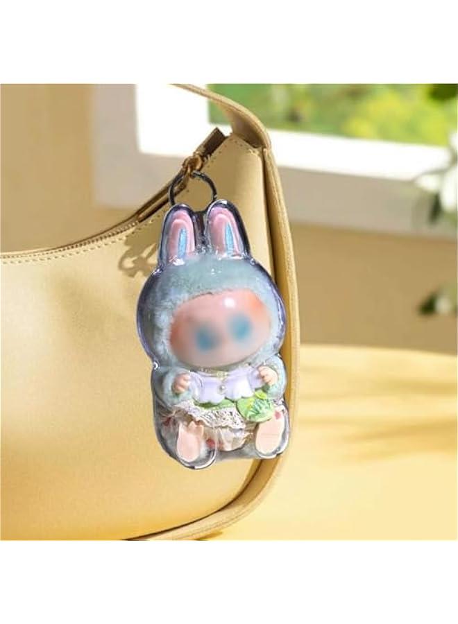 Arabest Protective Case for Plush17cm Dolls - 17cm Monster Keychain Plush Figures Storage Bag, Shockproof & Anti-Scratch Display Protector(Style B Sitting)  - Image 3
