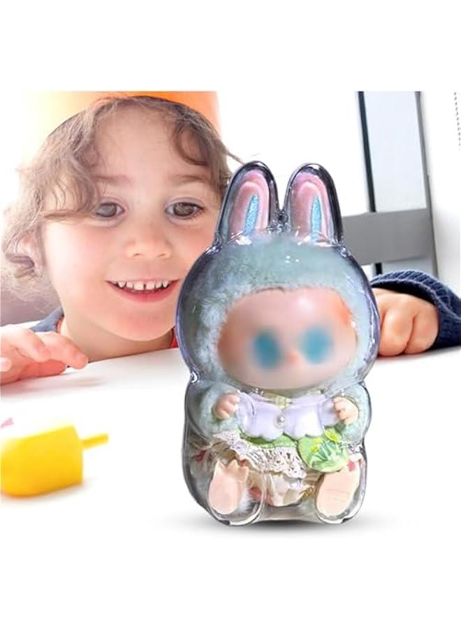 Arabest Protective Case for Plush17cm Dolls - 17cm Monster Keychain Plush Figures Storage Bag, Shockproof & Anti-Scratch Display Protector(Style B Sitting)  - Image 2