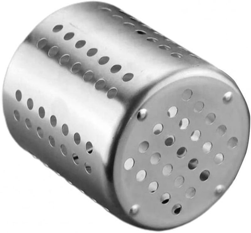 Utensil Caddy Stainless Steel Chopsticks Tube Hollow Tube drainable Tableware Bucket Pen Holder - Image 1