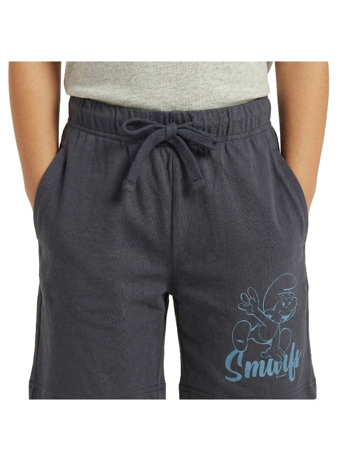 Trucare Toddler Boys Smurfs Printed Cotton Shorts - Image 3