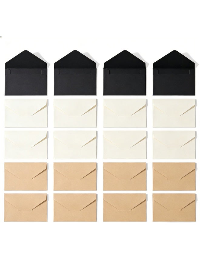 NIIMBOT 30 Mini Envelopes, Small Envelopes (Kraft, Black, White, 10.5x7cm) – Paper Envelopes Thick Paper for Cards, Gifts, Eid, Ramadan, Weddings & Holiday Decor - Image 3