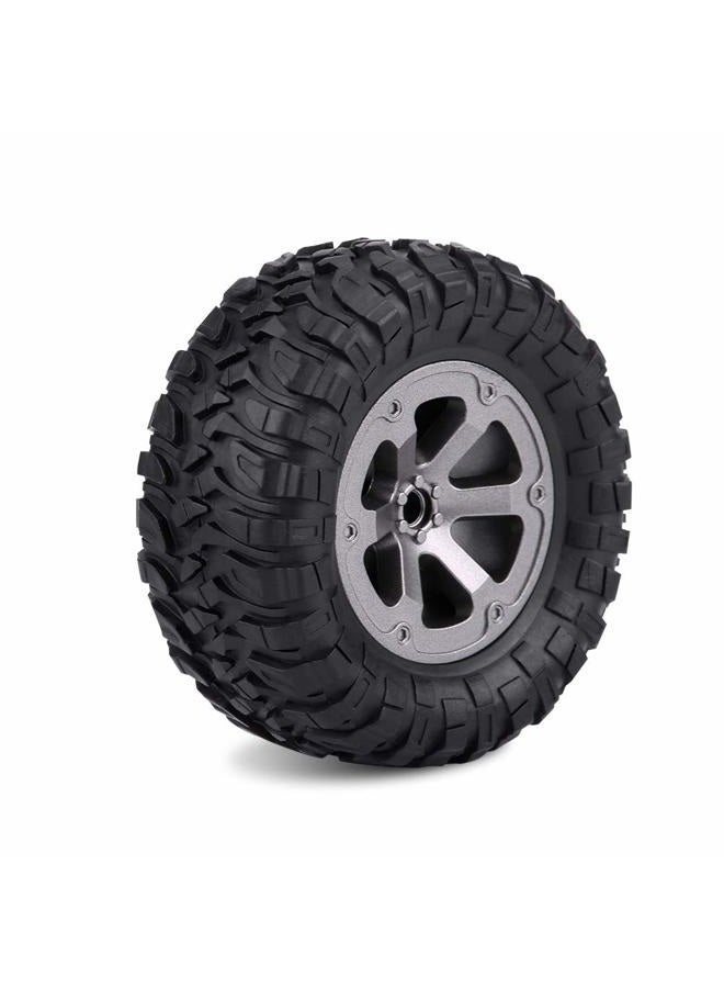 Tbest 4pcs Crawler Tires, 1:16 RC Model Rubber Tyres Remote Control Car Wheels RC Vehicle Scale Accessories - Image 4