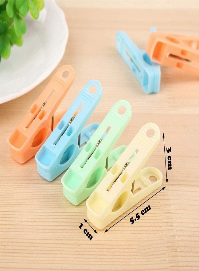 AKDC Mini Plastic Clothespins, 20Pcs Colorful Plastic Clothespins For Drying Clothes Towels In The Bathroom - Image 5