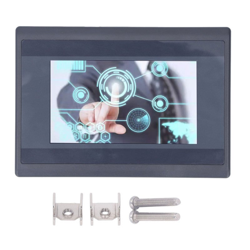 Plc Hmi All In One 4.3 Inch 480×272P Touch Screen - 32 Bit Arm9 Stable Performance Compact Integrated Machine With Relay Output for Industrial Automation Factory Machine Control - Image 1