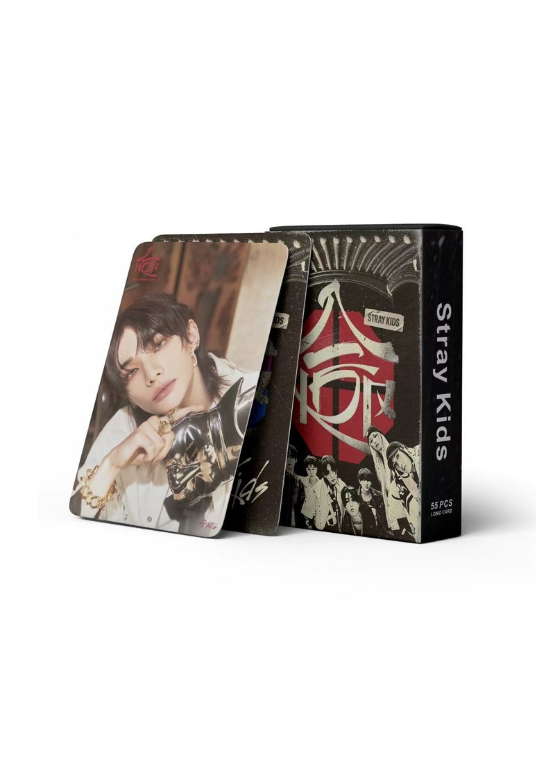 NIBEMINENT 55 Pcs Kpop Stray Kids HOP Lomo Cards Card For Fans Collection Gifts - Image 2