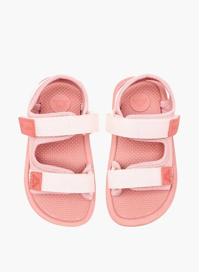 كابا Sandals With Hook & Loop Closure, Logo Detail