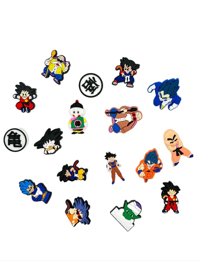 Generic - Dragon Ball Z Jibbitz Shoe Decoration Charms Crocs Shoes Slippers and Mini Charm Bracelet Wristband for Men Women and Kids - Image 1