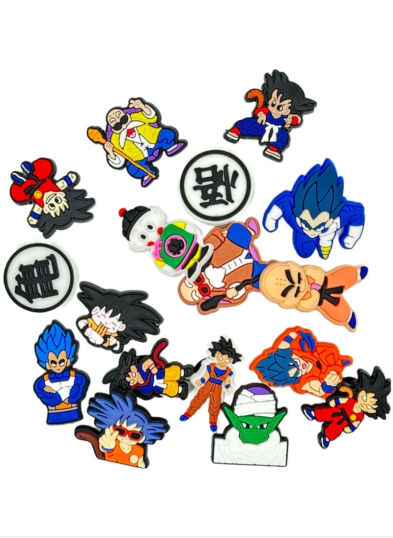 Generic - Dragon Ball Z Jibbitz Shoe Decoration Charms Crocs Shoes Slippers and Mini Charm Bracelet Wristband for Men Women and Kids - Image 1