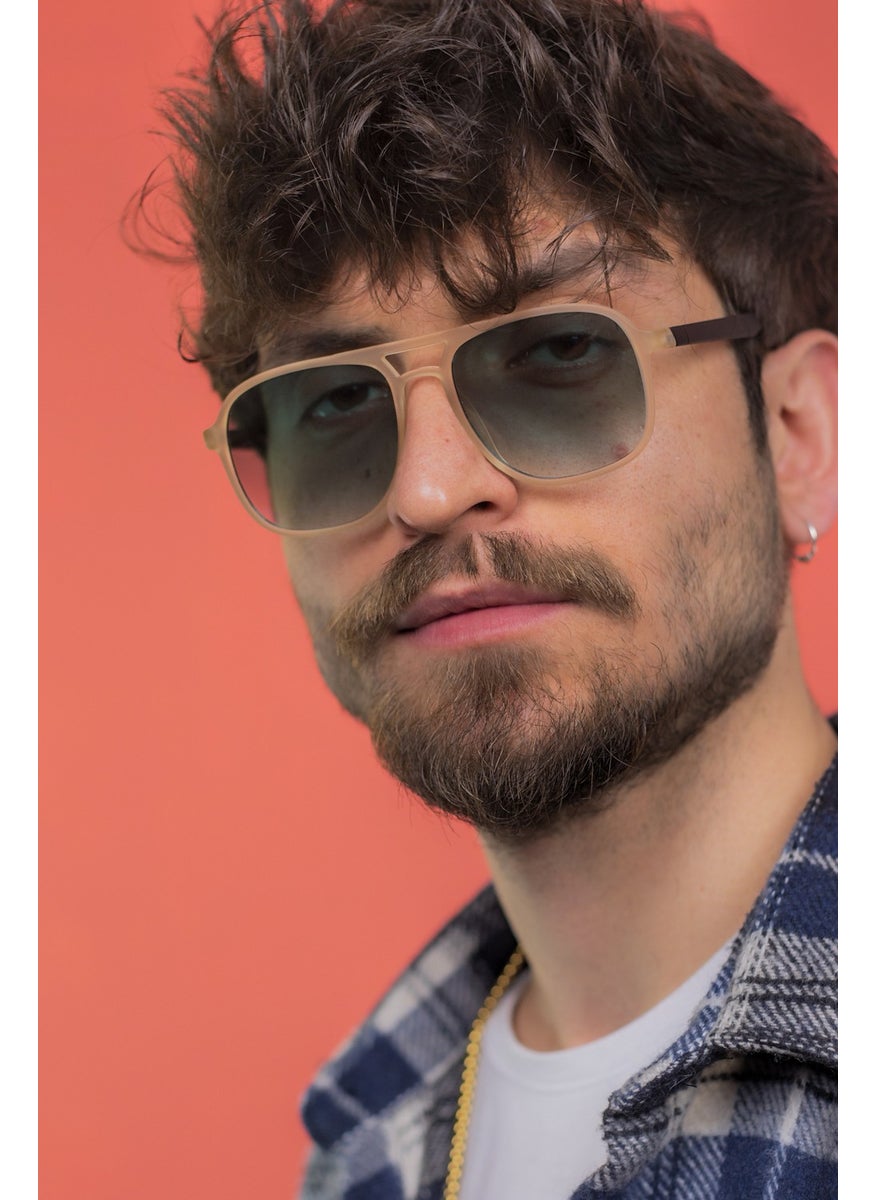 Focus On Asgard Matte Cream Unisex Sunglasses  - Image 2