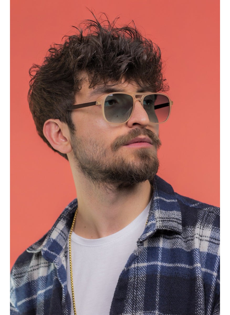 Focus On Asgard Matte Cream Unisex Sunglasses  - Image 4